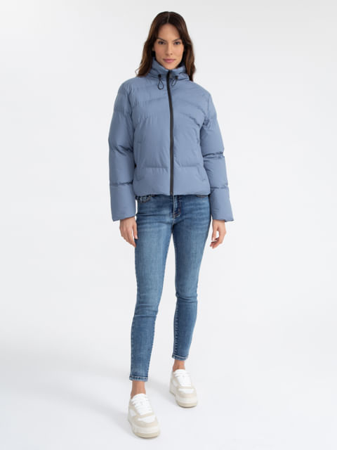 Jaqueta Puff Nylon Sem Capuz