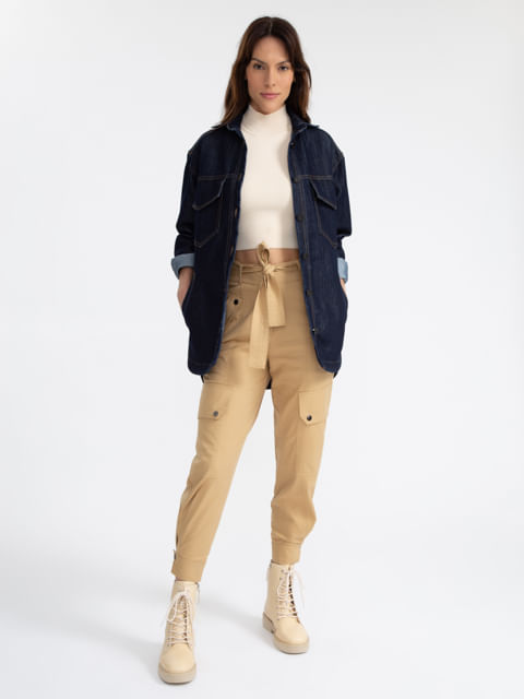 Calça Cargo Botoes