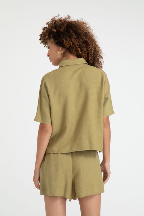 Camisa Manga Curta Em Hemp