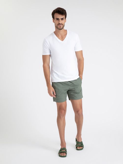 Short Poliamida Bolso Relevo