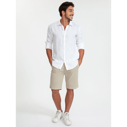 Camisa Ml 100% Linho Tinturado
