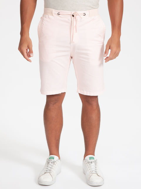 BERMUDA COM ELÁSTICO ROSA
