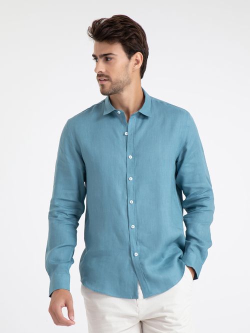 Camisa Ml 100% Linho Fio 60