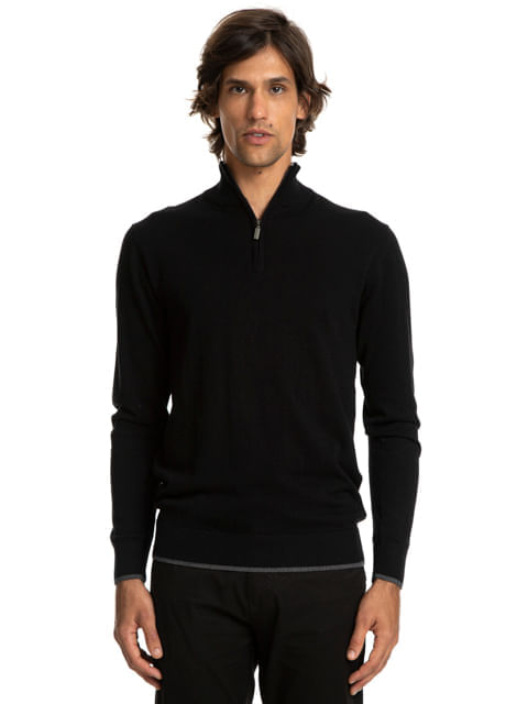 Tricô Premium Cotton 1/2 Zíper