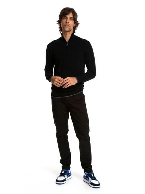 Tricô Premium Cotton 1/2 Zíper