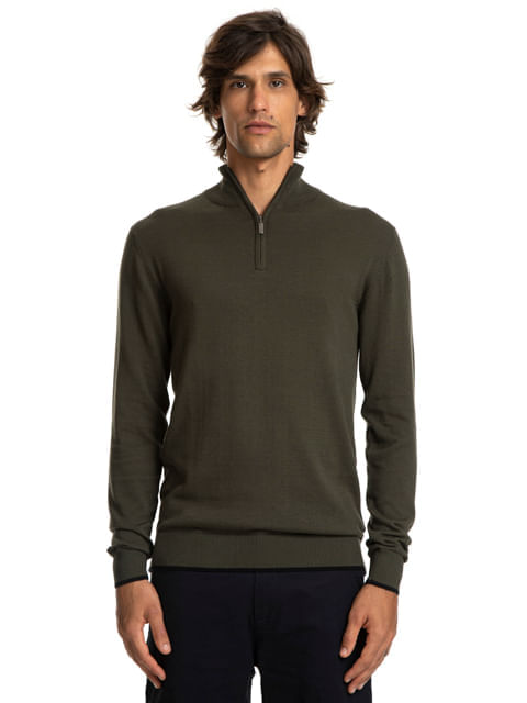 Tricô Premium Cotton 1/2 Zíper