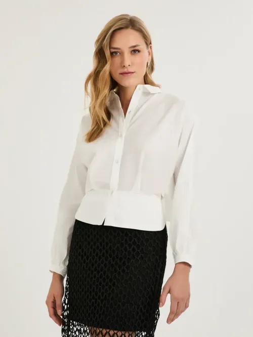 Camisa Costas Com Pala Sobreposta E Pregas