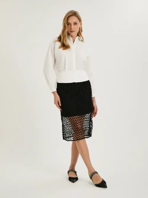 Camisa Costas Com Pala Sobreposta E Pregas