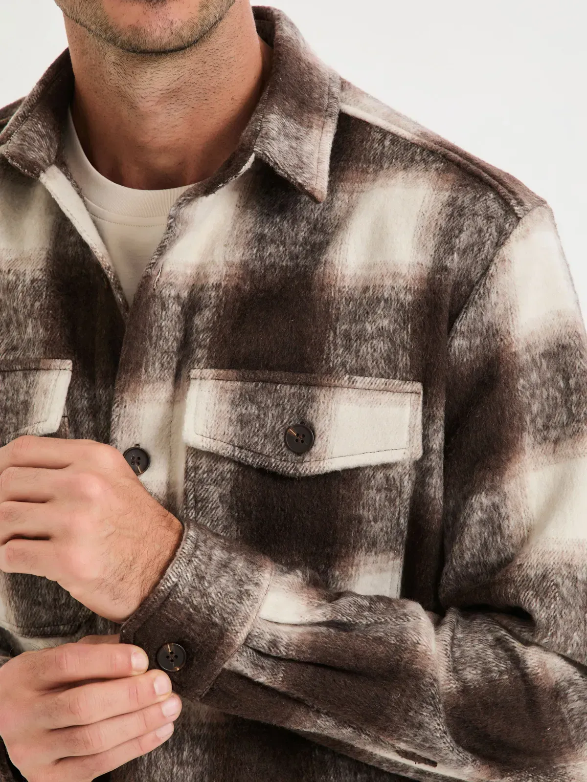 Jaqueta Over Shirt Xadrez Flanelada - JAB | Just Another Brand