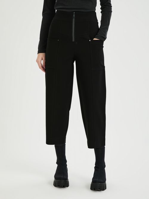 Calça Cargo Com Ziper Frontal