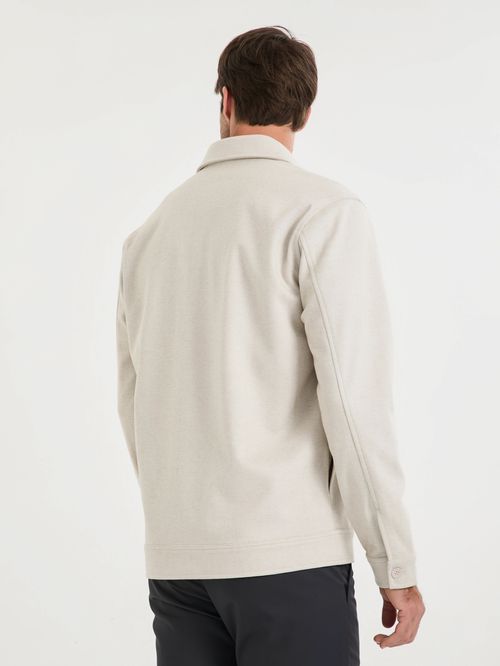 Jaqueta Over Shirt Knit Flex Esp De Peixe