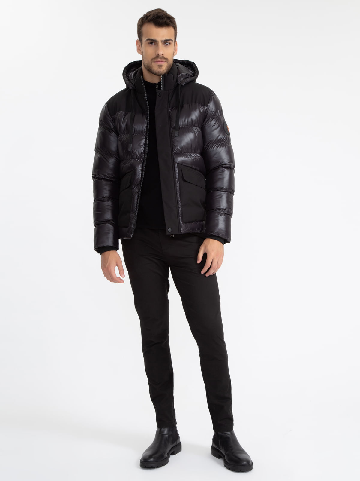 Jaqueta Puff Nylon 2 Texturas - JAB | Just Another Brand