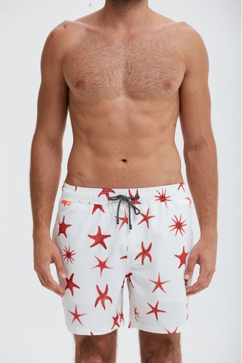 Shorts 4Way Estampado Estrelas Do Mar
