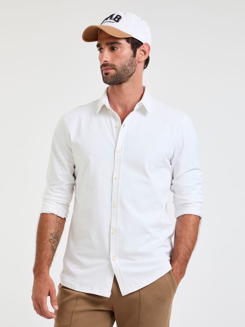Camisa Ml Malha Just Stretch