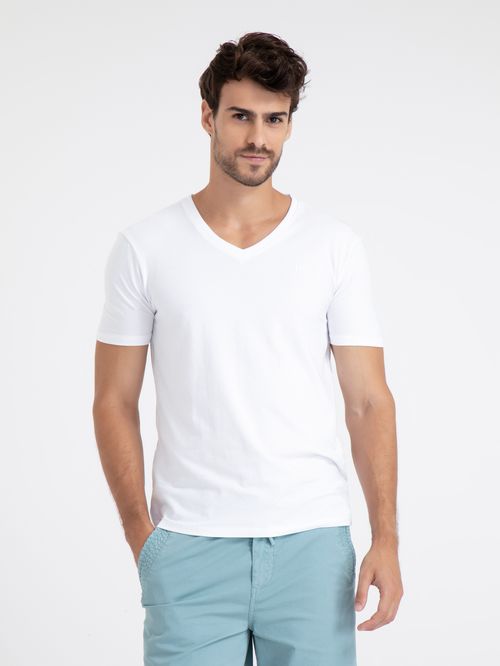 Camiseta V Strecth Branco