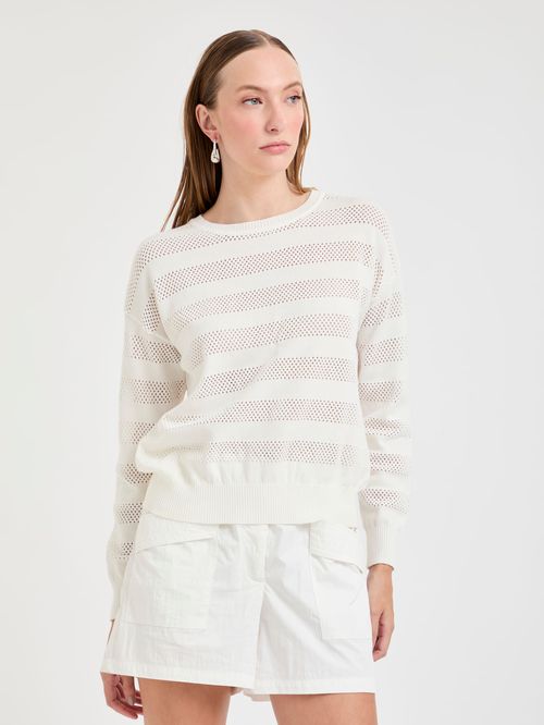 Top Manga Longa Em Tricô