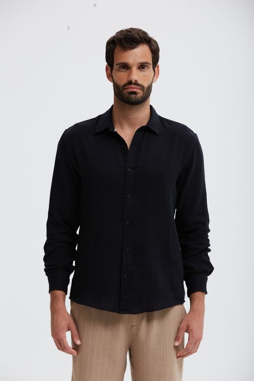 Camisa ML Double Fabric