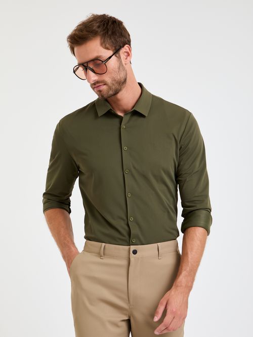 Camisa Techno Flex ML Piquet