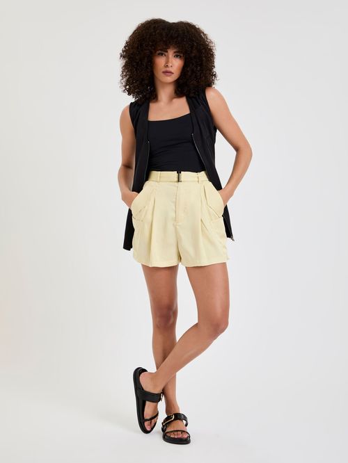 Short Liocel Com Bolsos