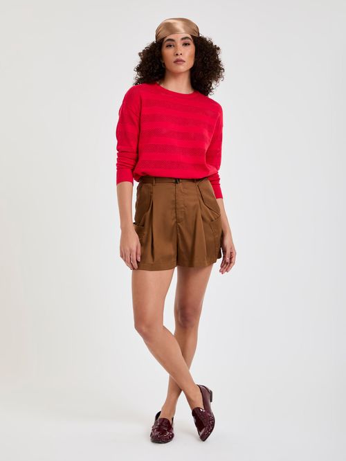 Short Liocel Com Bolsos