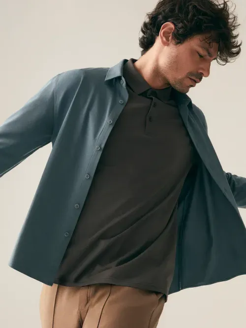 Camisa ML Knit Flex