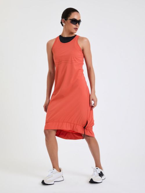 Vestido Midi Nylon Com Stoppers