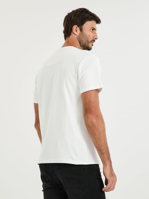Camiseta Knit Flex Modal Com Bolso
