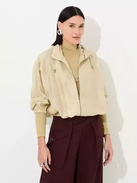 JAQUETA LEVE EM TENCEL E SEDA