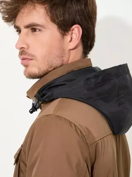 JAQUETA SAFARI NYLON PIQUET