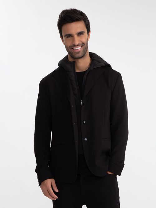 Blazer Knit Flex Com Capuz Removivel