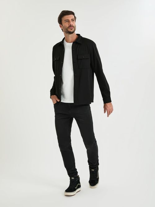 Calça Denim Flex Black