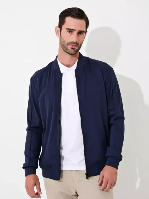 JAQUETA BOMBER KNIT FLEX GOLF
